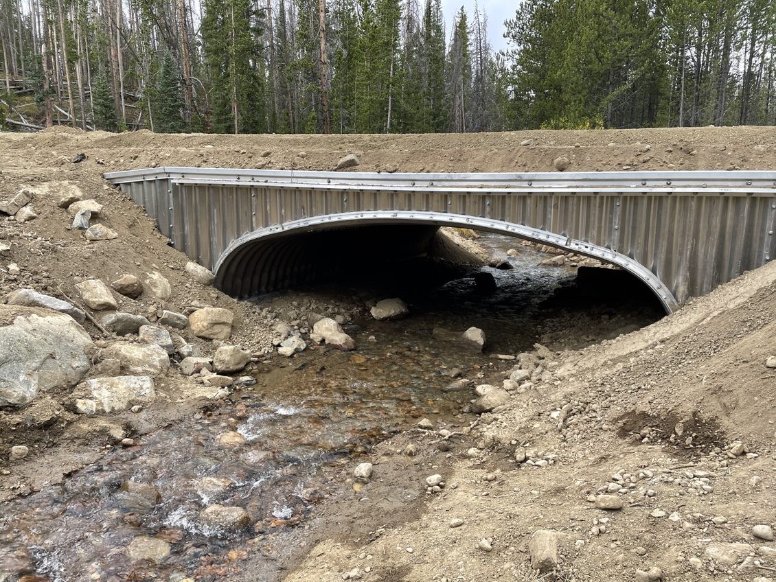 Cabin Creek AOP Aquatic organism passage over Cabin Creek